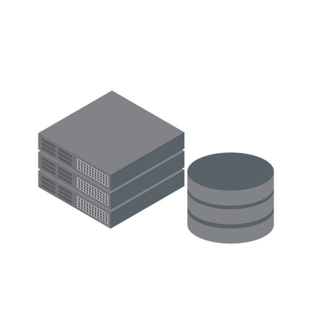 server, database, isometric